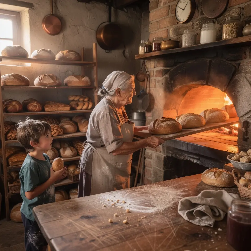 Ein Blick auf eine idyllische Landschaft, in der die Zutaten für die saisonale Küche angebaut werden.